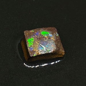 Single Queensland Australia Rough Boulder Opal Cutter With Mixed Fires