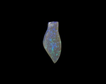 Polished Australian Lightning Ridge Sparking Blade Opal Stone