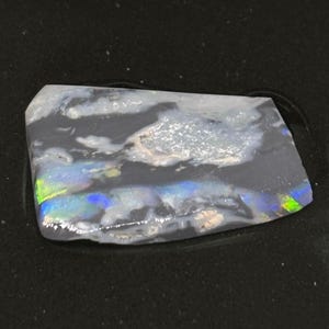 Rainbow Zebra Randig Australian Lightning Ridge Opal Ädelsten Samlarobjekt
