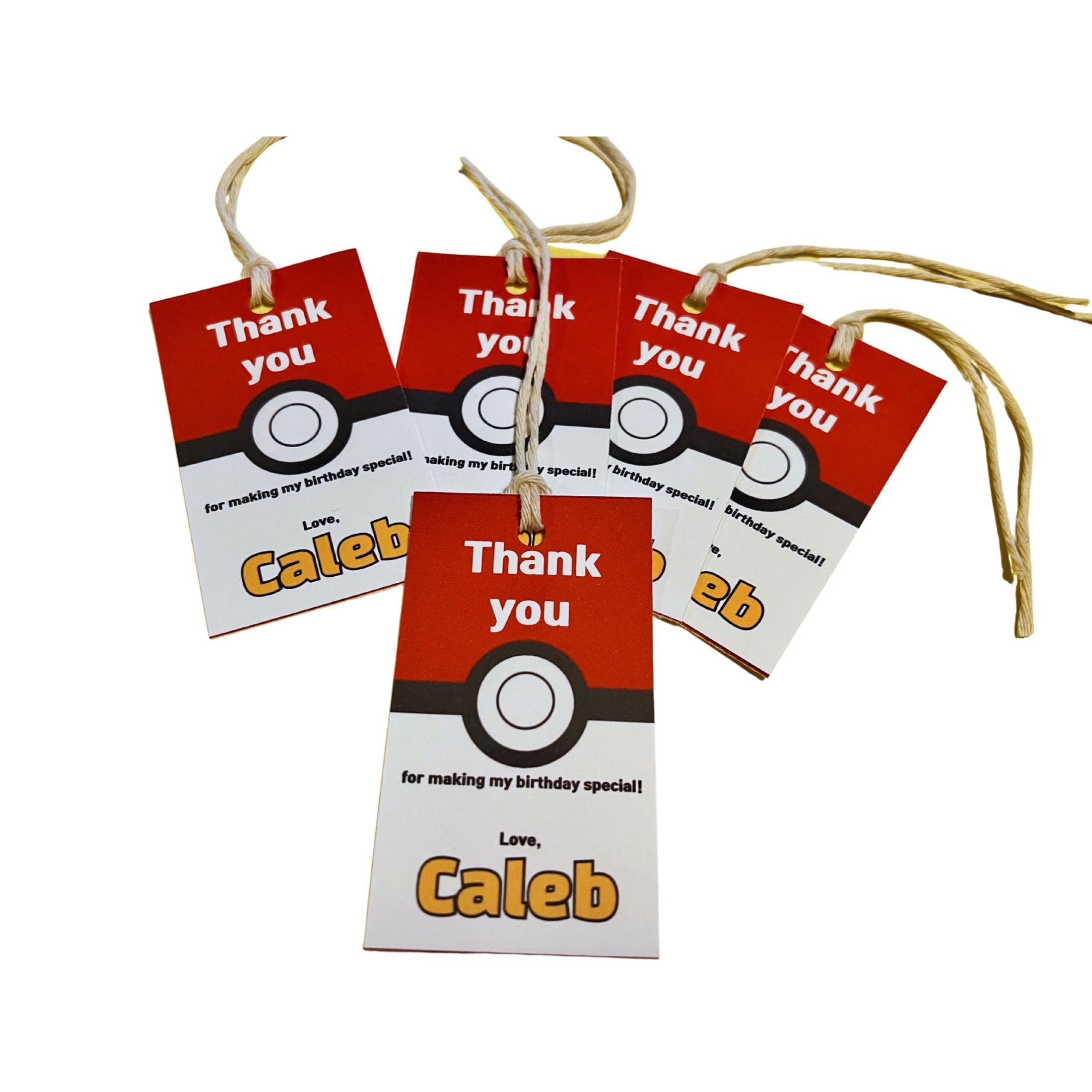 5 Pokemon Favor Bag Pokemon Gift Bag Pokemon Birthday Party Etsy