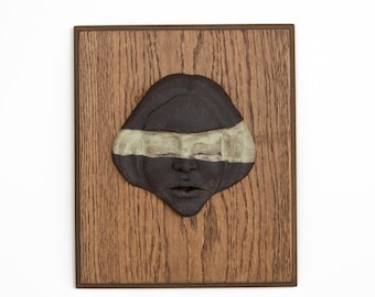 Ceramic Wall Art Face Handmade Decor Modern Home Gift