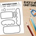 Printable Birthday Cake Craft Template for Kids | Birthday Activities ...