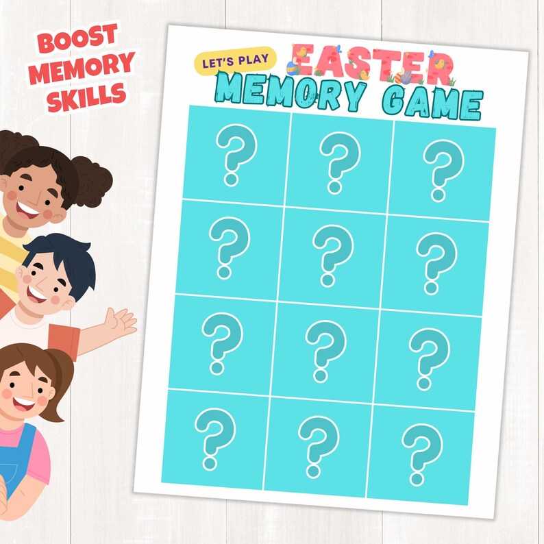 Easter Memory Game Printable | Fun Matching Activity for Kids | Spring ...