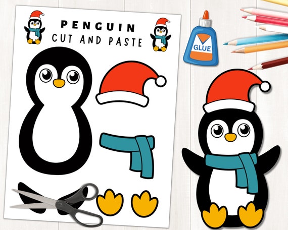 Penguin Paper Mask Printable Polar Animal Craft Activity Costume