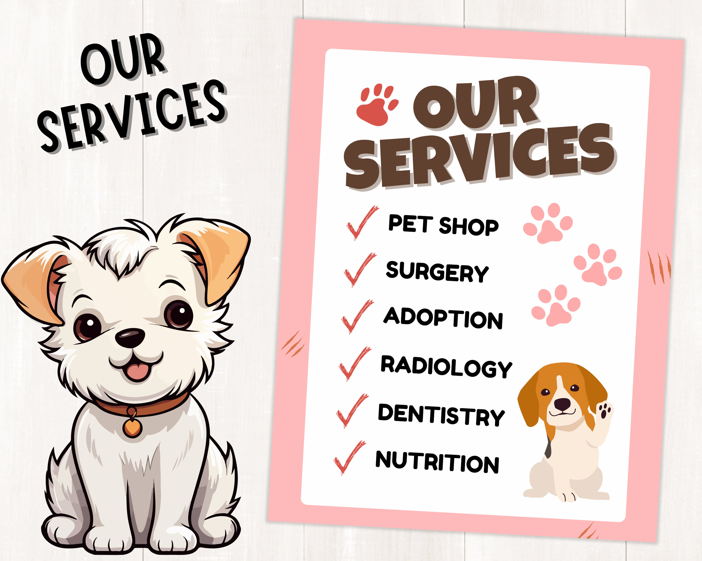 Vet Clinic Dramatic Play Printables | Veterinary Clinic Pretend Play ...