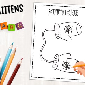 Winter Wear Coloring pages Clothes Coloring Sheets Winter Activity for Kids 13 Winter Clothes Coloring Sheets Printable Pdf image 2