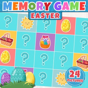 Easter Memory Game Printable | Fun Matching Activity for Kids | Spring ...
