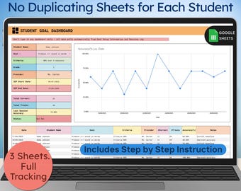 IEP Goal Tracker Google Sheet | Simple Progress Monitoring & Session Data Tool
