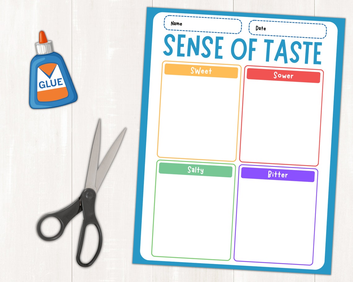 Sense of Taste Sorting Activity Sorting Food Based on Taste Activity ...