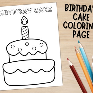 Printable Birthday Cake Craft Template for Kids | Birthday Activities ...