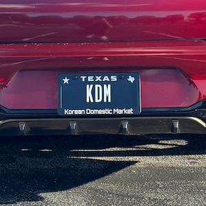 Cadre de plaque d&#39;immatriculation | KDM minimaliste | Accessoires de voiture | Cadeaux pour lui