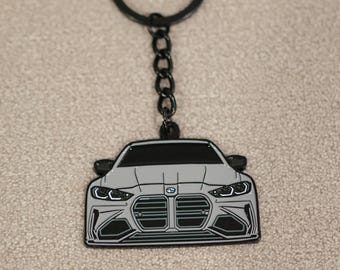 BMW Black Leather Logo Keychain Key Fob. E 370 - Foto 7
