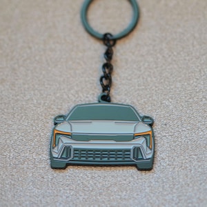 Molded Metal Keychain for Kia K4 - Car Enthusiast Gift