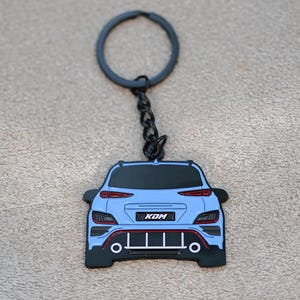 Porte-clés Kona N : porte-clés en métal moulé pour les amateurs de Hyundai Kona