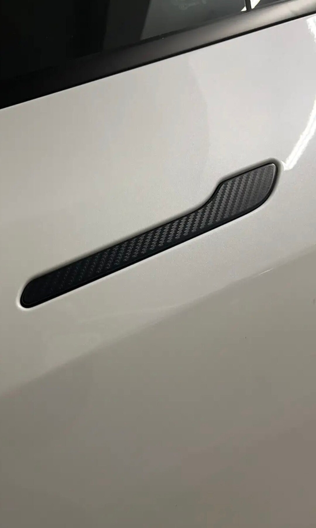 Tesla Model 3 / Model Y Door Handle Overlays carbon Fiber Style Car Accessories Gifts for Him
