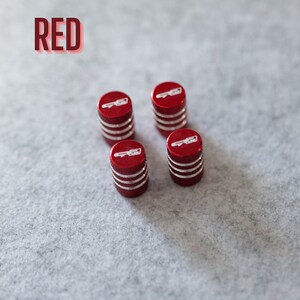 4Lugs.com Red Valve Stem Caps (4-Pack) For ROTA ADR XXR Kyowa Wheels | 502XL-R