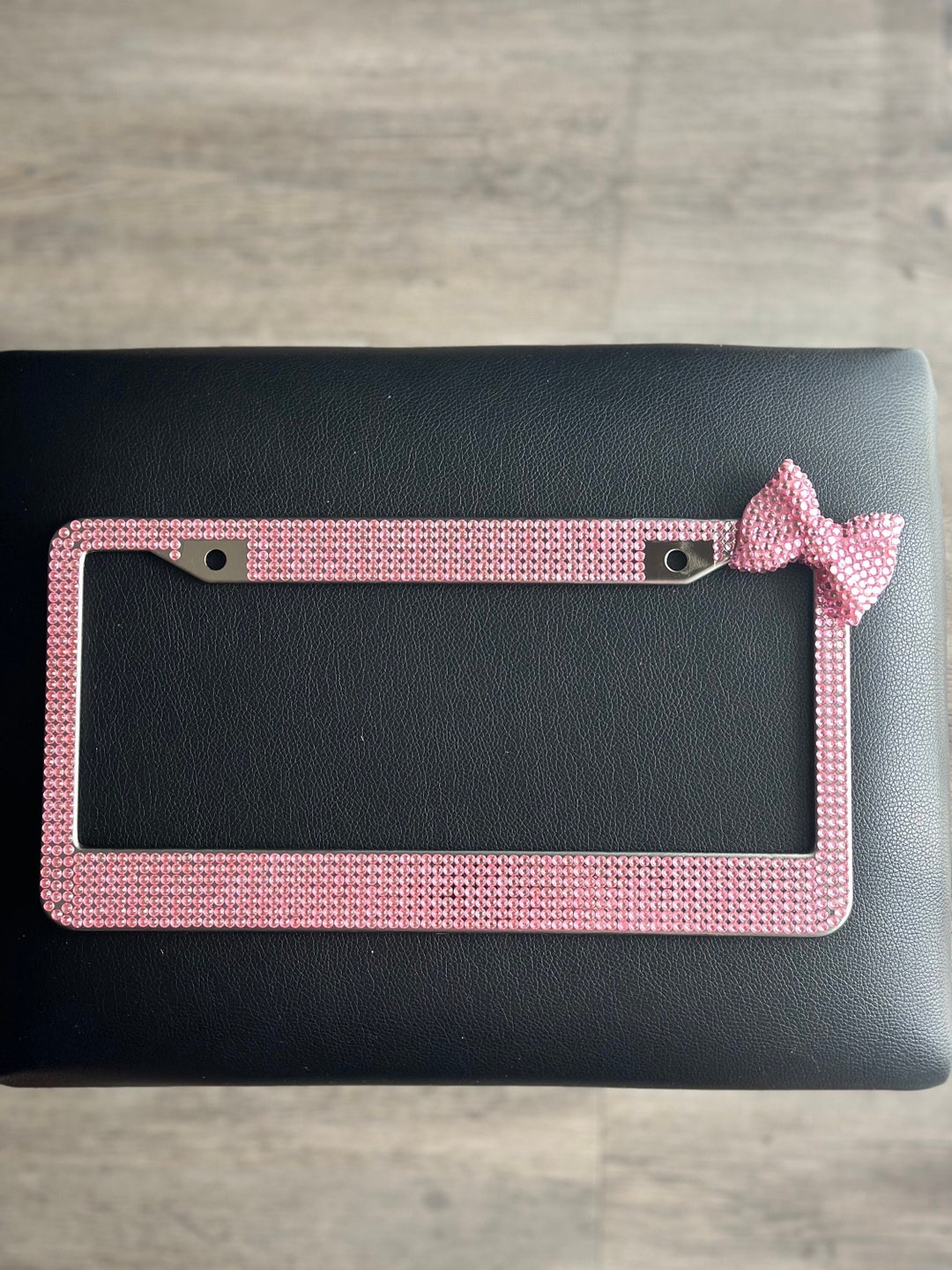 Pink License Frame Pink License Plate Frame Pink Gem Handmade Gifts for Her Cute Gifts ...