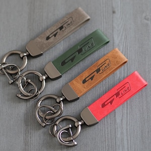 GT-line/GT Kia Vehicles Keychain - Elegant Design in Black, Red & Blue - Perfect Fit for Kia Enthusiasts