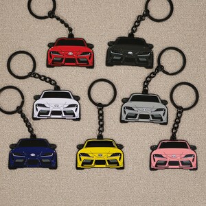 87-93 Toyota Supra Keychain - Army Green A70 MK3 Supra Acrylic 