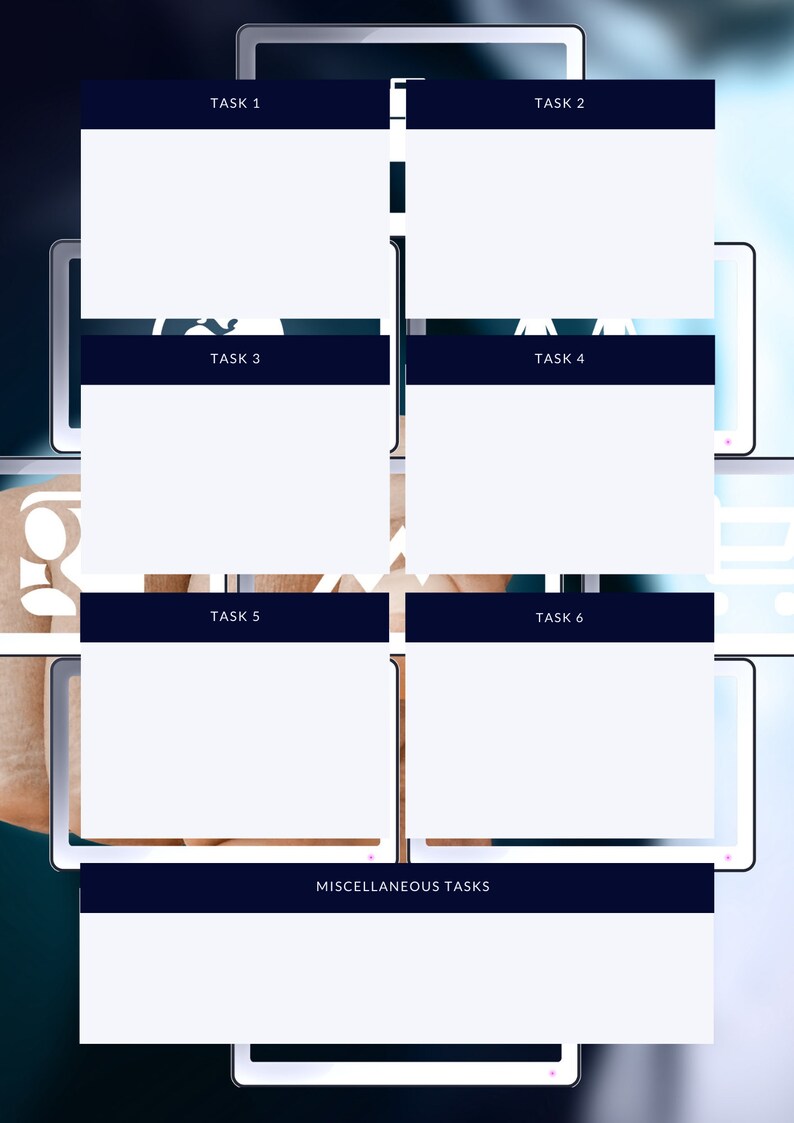 Task Bracket Template 46 Editable and Rebrandable Task and Planner Templates - Etsy
