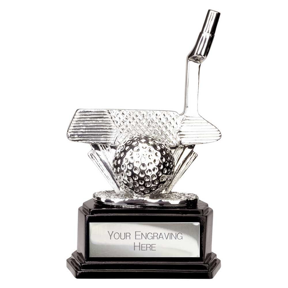 Belfry classic golf putter trophy - metallic finish - free engraving - 150mm