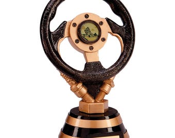 Trophy superstore apex steering wheel motorsport trophy - free engraving - multiple sizes available