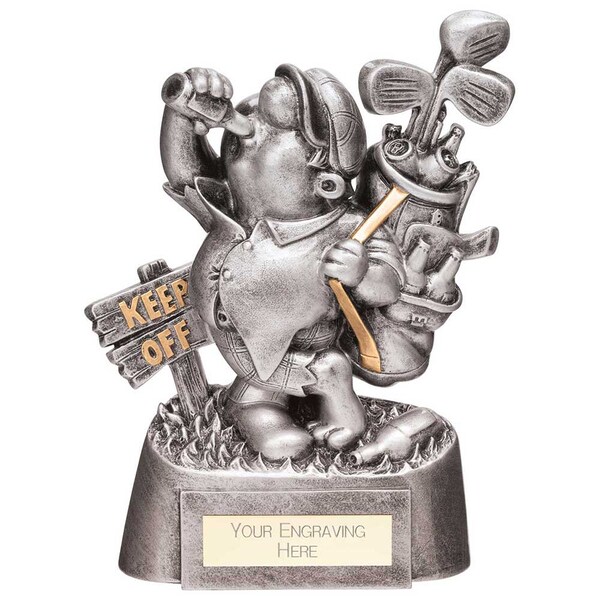 Trophy superstore goof balls sozzled fun golf award - free engraving - 165mm