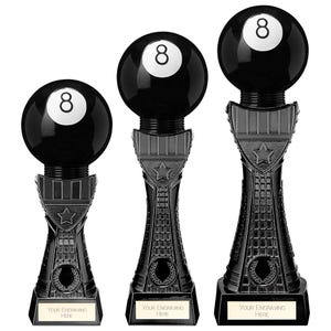 Trophy superstore black viper tower pool trophy - free engraving - multiple sizes available