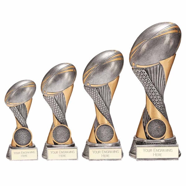 Trophy superstore revolution rugby trophy - free engraving - multiple sizes available