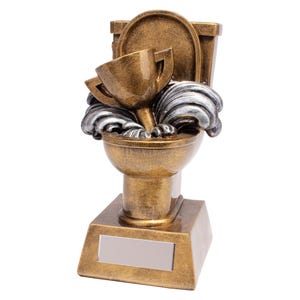 Trophy superstore loo-ser fun trophy - free engraving - size 155mm
