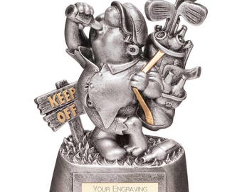 Trofeo de golf de la supertienda Goof Balls Sozzled Fun - Grabado gratuito - 165 mm