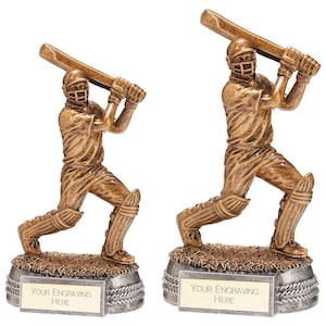 Trophy superstore centurion batsman cricket trophy - free engraving - multiple sizes available