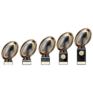 Trophy superstore black viper legend rugby trophy - multiple sizes available - free engraving