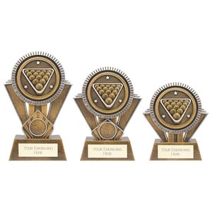 Apex snooker & pool trophy - free engraving - multiple sizes available