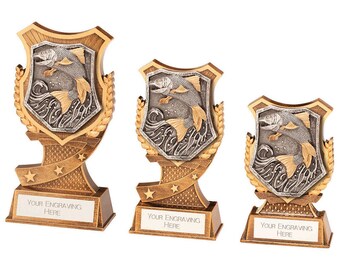 Trophy superstore titan angling fishing trophy - free engraving - multiple sizes available