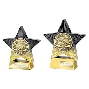 Superstar Winner Golf Trophy - kostenlose Gravur - mehrere Größen erhältlich