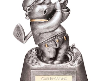Trophy superstore goof balls bunkered fun golf award - free engraving - 140mm