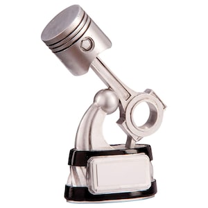 Trophy superstore resin piston motorsport trophy - free engraving - multiple sizes available
