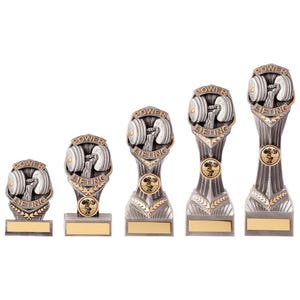 Falcon power lifting trophy - free engraving - multiple sizes available