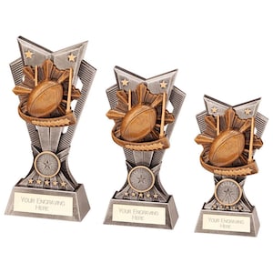 Trophy superstore spectre rugby trophy - free engraving - multiple sizes available