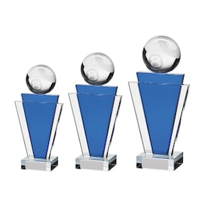 Trophy superstore gauntlet glass pool award trophy - multiple sizes available - free engraving - includes presentation box