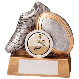 Trophy superstore empire mini rugby trophy - free engraving - size 80mm