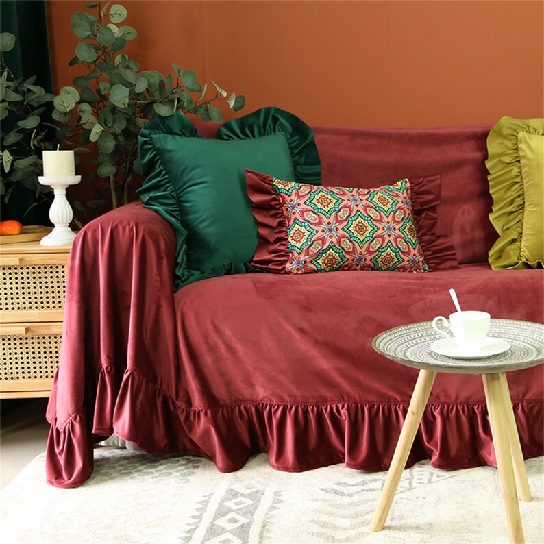 French Velvet Sofa Towel, Simple Modern Sofa Cover, Nordic Furniture