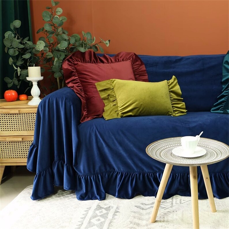 French Velvet Sofa Towel, Simple Modern Sofa Cover, Nordic Furniture