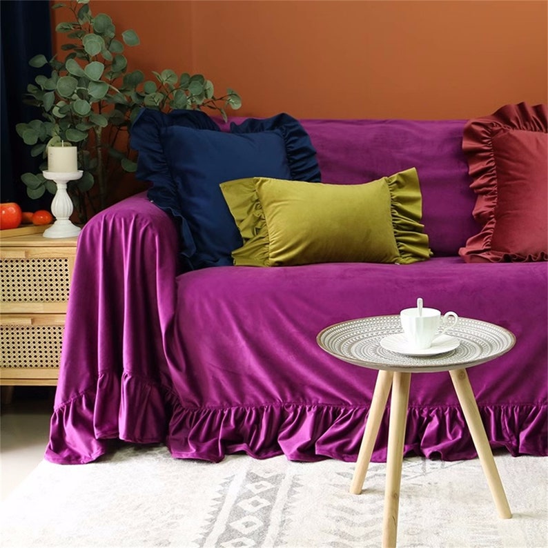 French Velvet Sofa Towel, Simple Modern Sofa Cover, Nordic Furniture