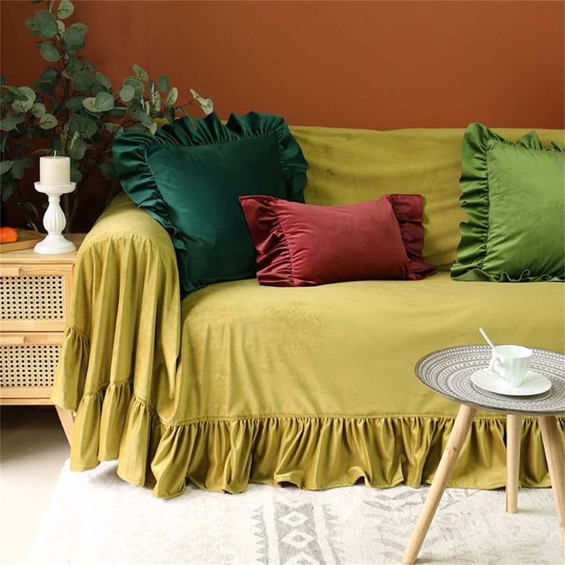 French Velvet Sofa Towel, Simple Modern Sofa Cover, Nordic Furniture