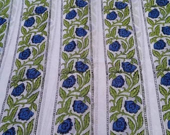 Handblock Stoff für Vorhänge, Kleid, Röcke, Stola, Babykleid,