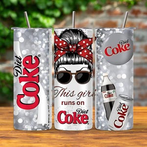 Gobelet à coke light 20 oz - Gobelet de voyage isotherme This Girl fonctionne avec du coke light, cadeau amusant pour les amateurs de sodas, verres réutilisables pour femme