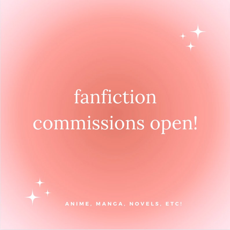 Fanfiction Commission up to 5k Words Etsy