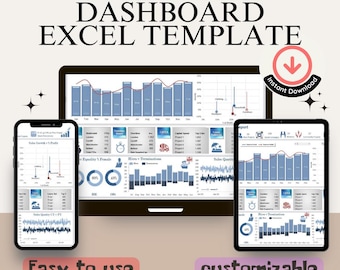 Plantilla de Excel para panel de control corporativo: KPI y seguimiento financiero (descarga digital)